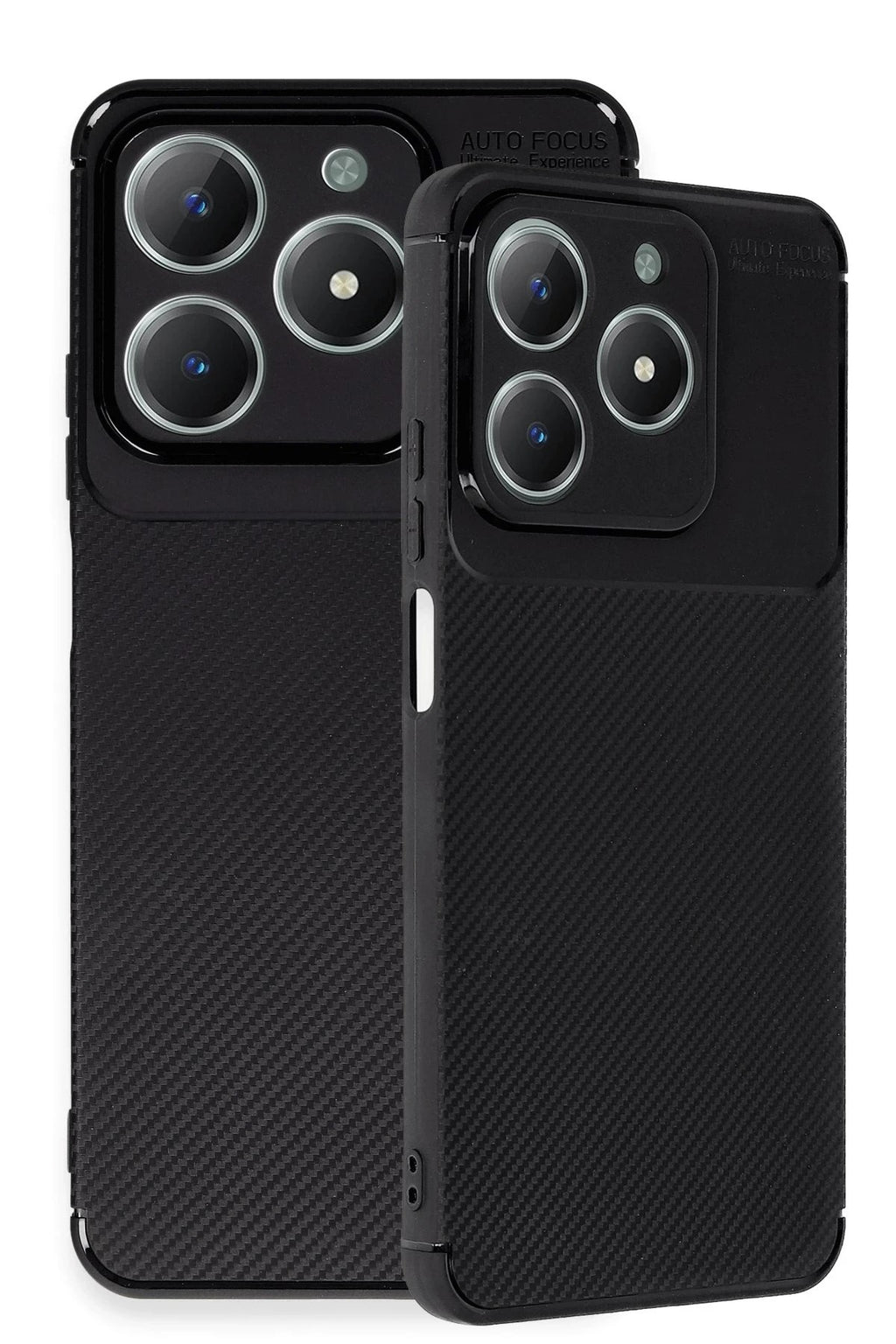 Mey İthalat® Realme C61 Kılıf Auto Focus Karbon Kapak - Siyah