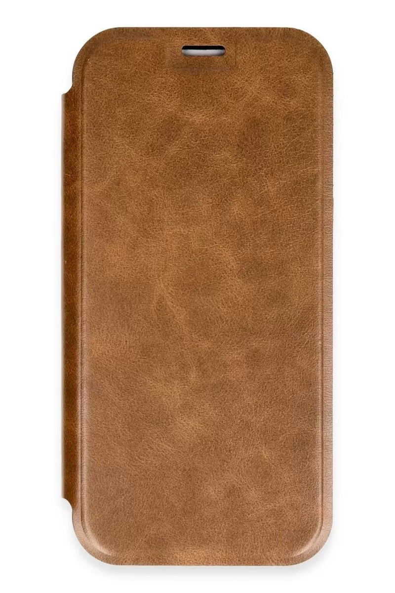 Mey İthalat® iPhone 16 Pro Max Kılıf Flip Cover - Taba