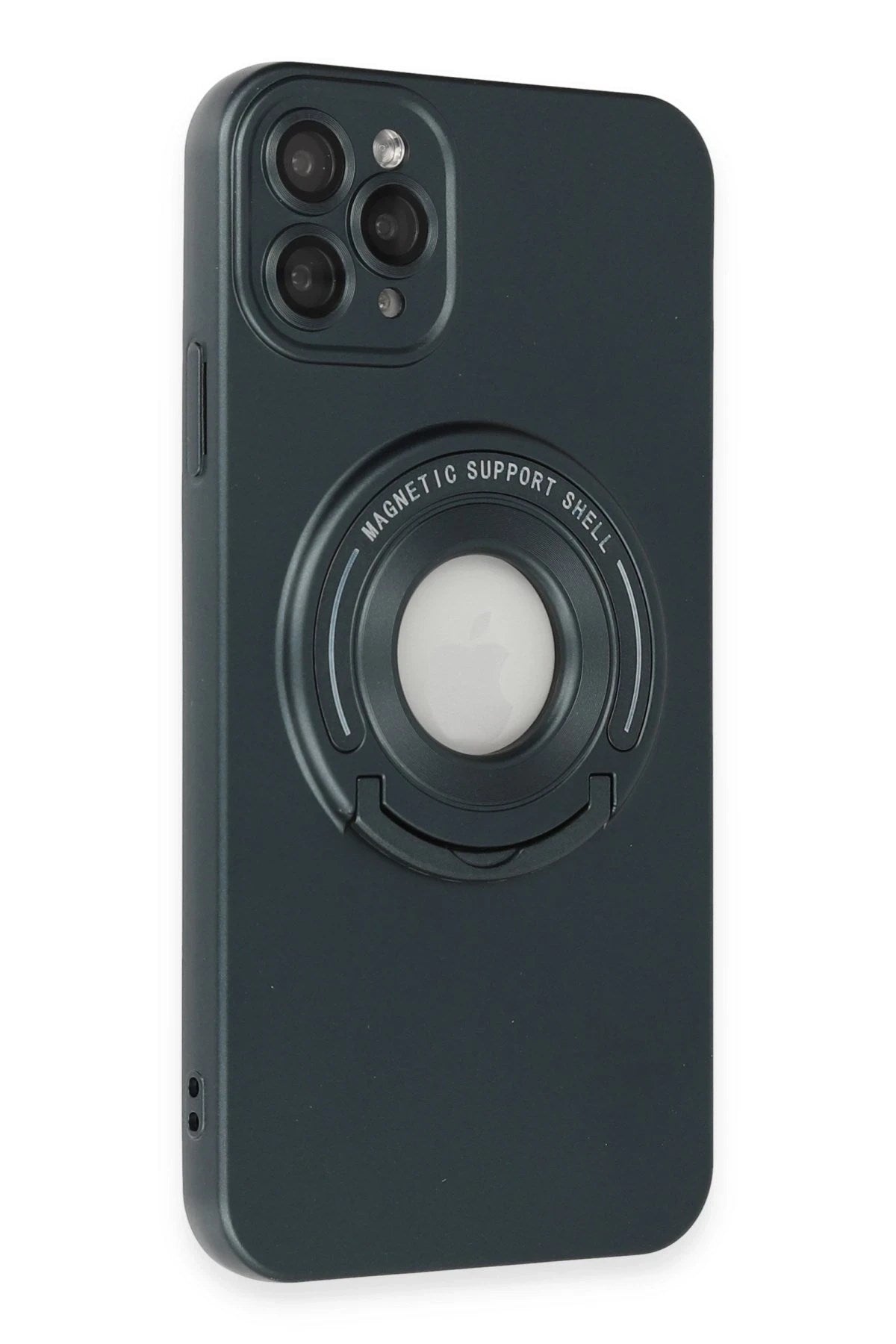 Mey İthalat® iPhone 12 Pro Kılıf Lukka Magneticsafe Kapak - Koyu Yeşil
