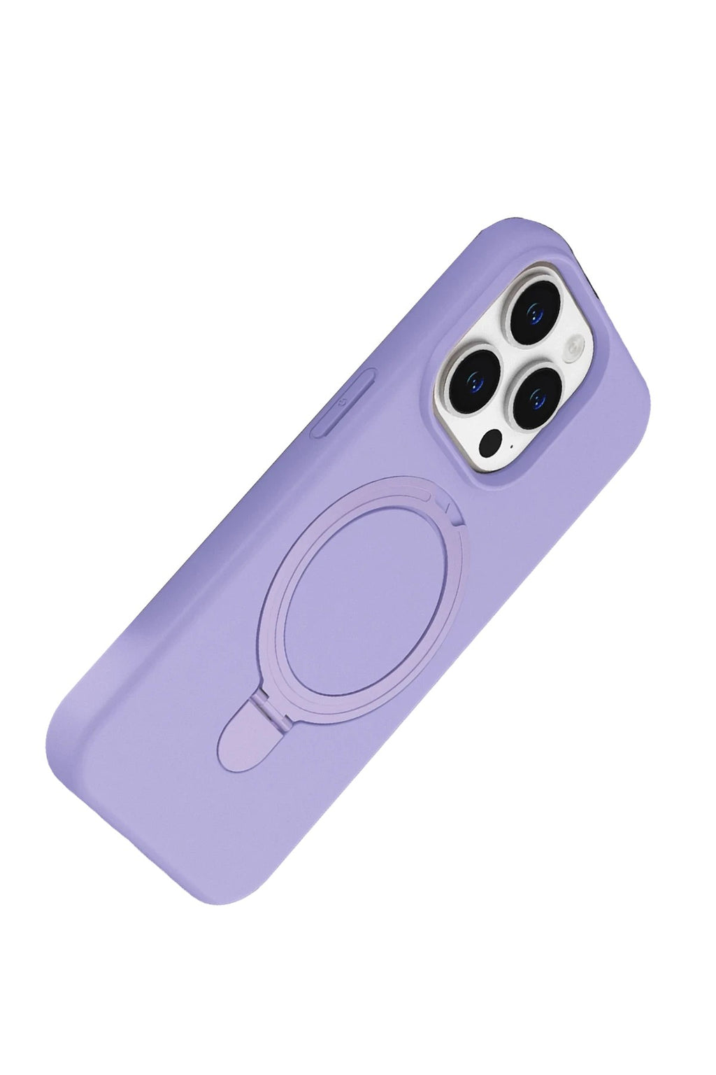 Mey İthalat® iPhone 14 Pro Max Regal Magsafe Standlı Kapak - Lila