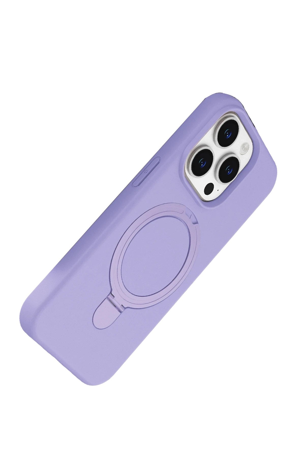 Mey İthalat® iPhone 14 Pro Max Regal Magsafe Standlı Kapak - Lila