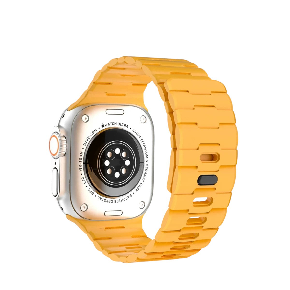 Mey İthalat® Watch Ultra 49mm Wowen Kordon - Sarı