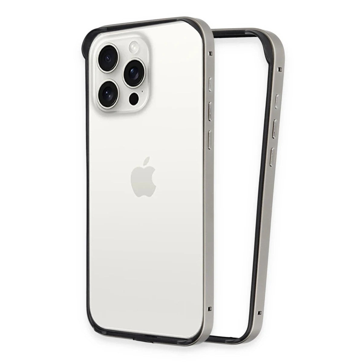 Mey İthalat® iPhone 15 Pro Land Bumper Koruma Kapak - Titan Gri