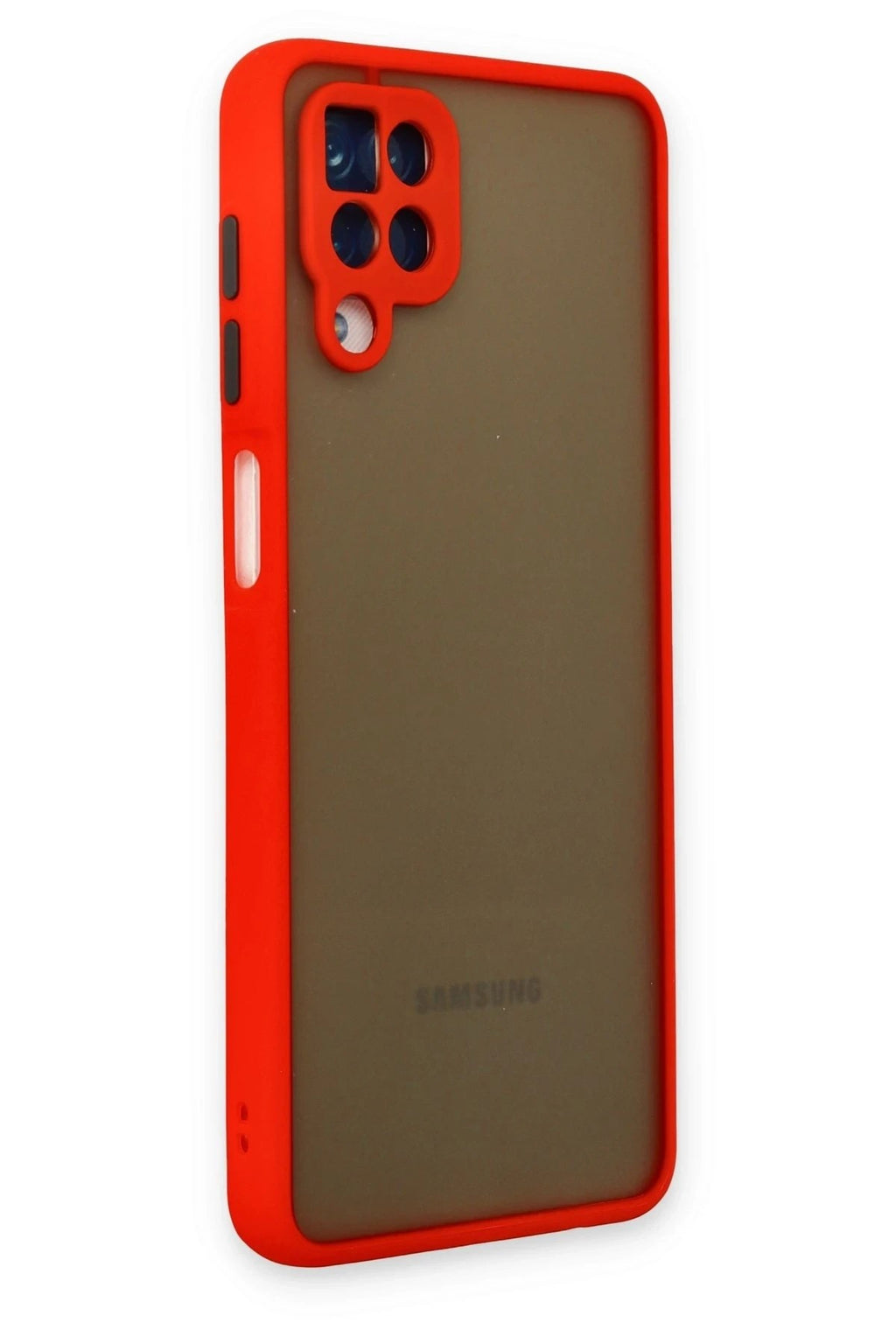 Mey İthalat® Samsung Galaxy A12 Kılıf Montreal Silikon Kapak - Kırmızı