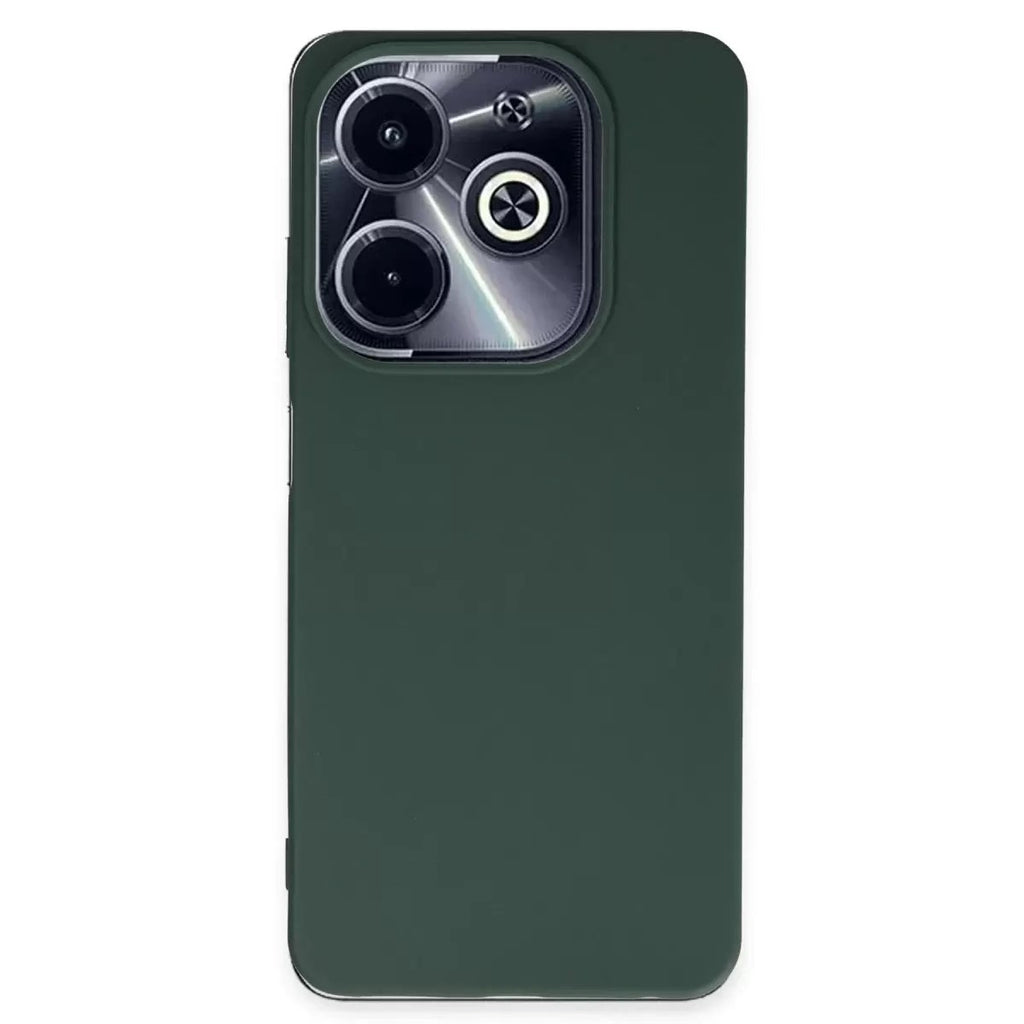 Mey İthalat® İnfinix Hot 40i Kılıf First Silikon - Koyu Yeşil