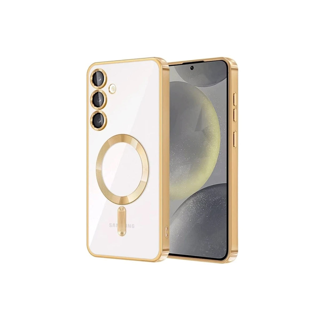 Mey İthalat® Samsung Galaxy S24 Kılıf Kross Magneticsafe Kapak - Gold