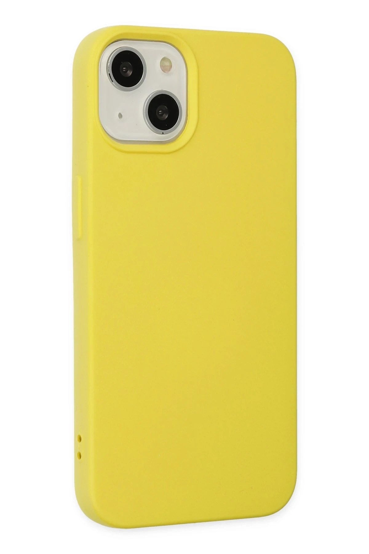 Mey İthalat® iPhone 14 Plus Kılıf Nano içi Kadife Silikon - Sarı