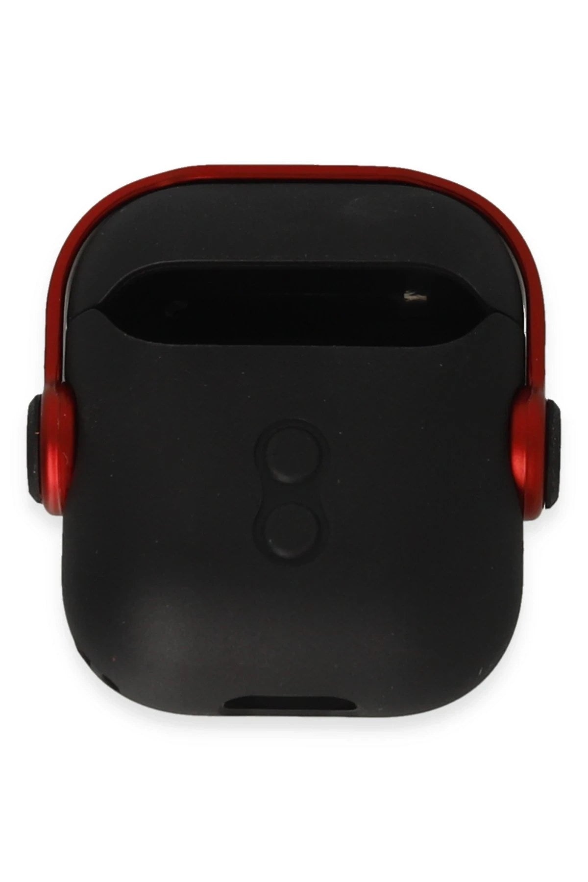 Mey İthalat® Airpods 2 (2.nesil) Cool Kılıf - Siyah-Kırmızı