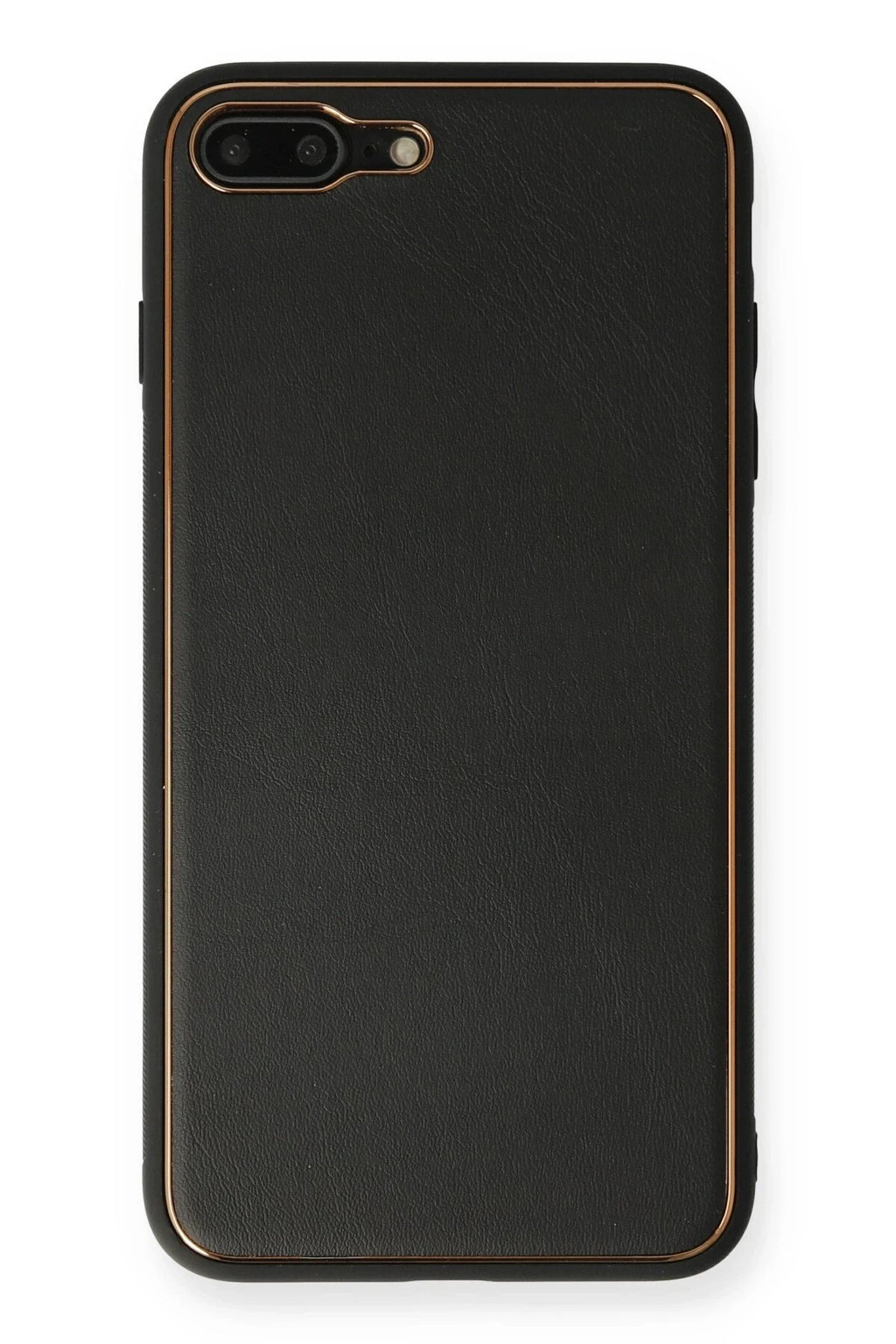 Mey İthalat® iPhone 7 Plus Kılıf Coco Deri Silikon Kapak - Siyah