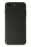 Mey İthalat® iPhone 7 Plus Kılıf Coco Deri Silikon Kapak - Siyah