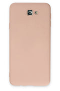 Mey İthalat® Samsung Galaxy J7 Prime Kılıf Nano içi Kadife Silikon - Pudra