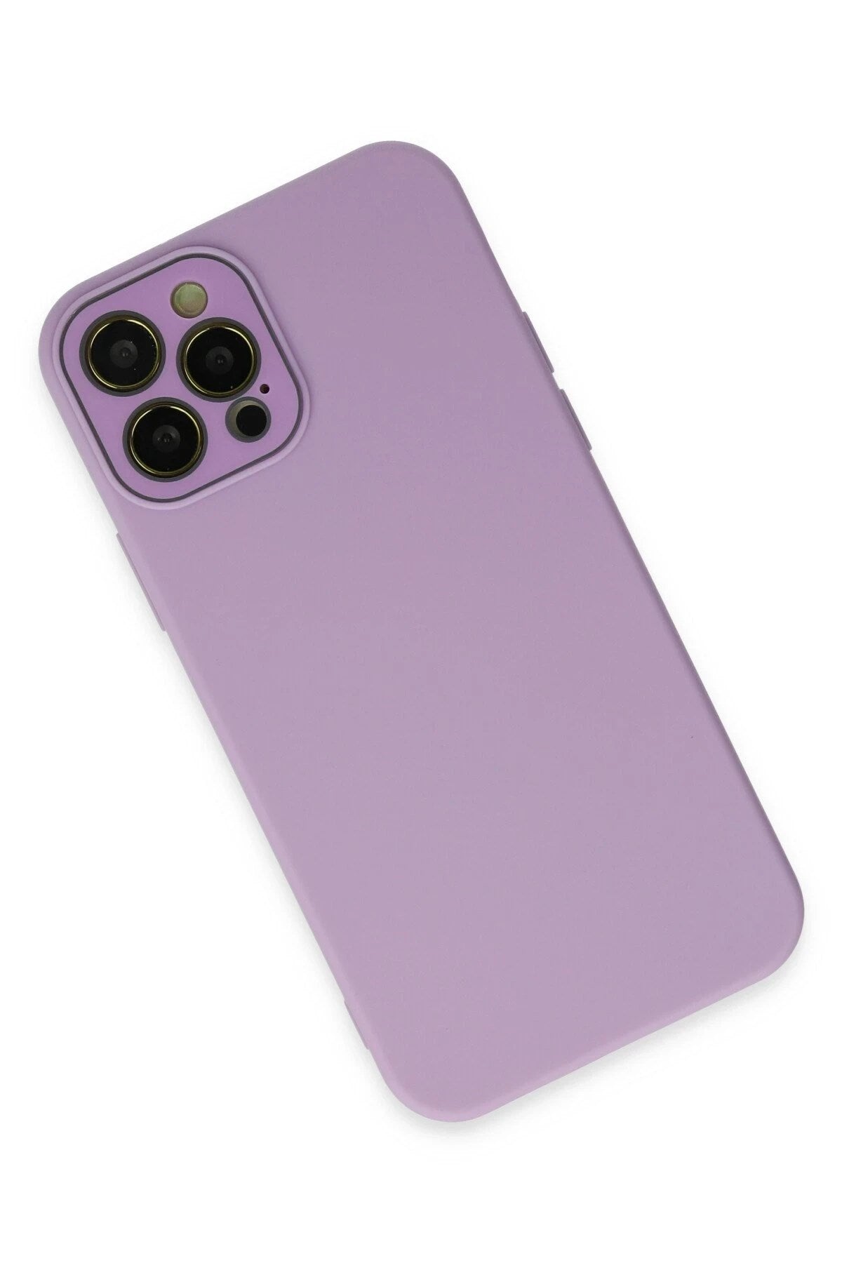 Mey İthalat® iPhone 12 Pro Max Kılıf Lansman Glass Kapak - Lila