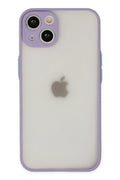 Mey İthalat® iPhone 15 Plus Kılıf Montreal Silikon Kapak - Mor