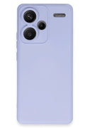 Mey İthalat® Redmi Note 13 Pro Plus Kılıf Nano içi Kadife Silikon - Lila