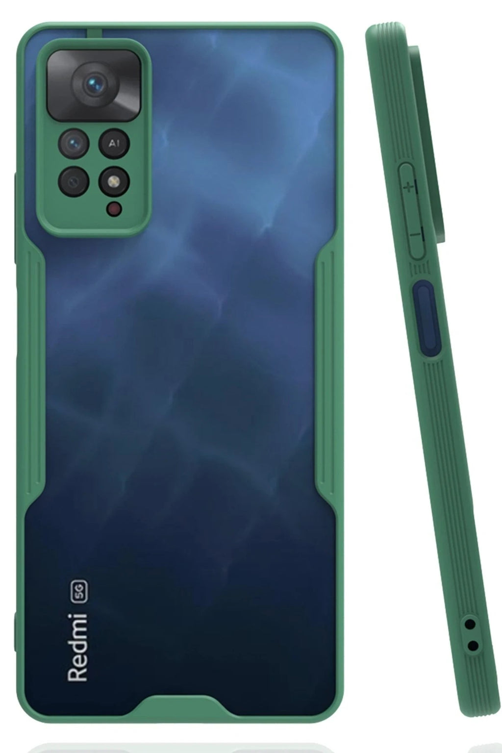 Mey İthalat® Redmi Note 11 Pro Kılıf Platin Silikon - Yeşil