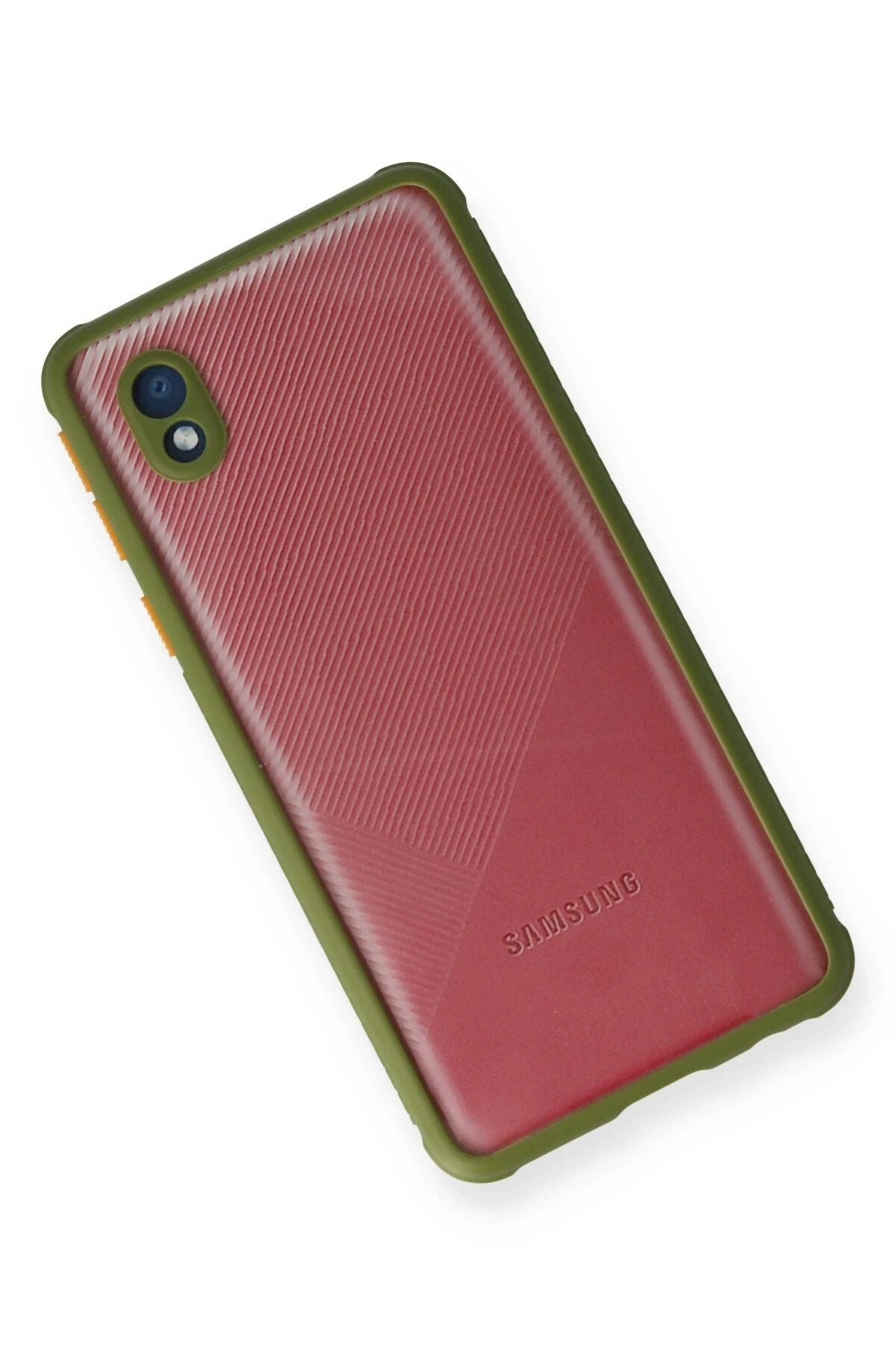 Mey İthalat® Samsung Galaxy A01 Core Kılıf Miami Şeffaf Silikon - Yeşil