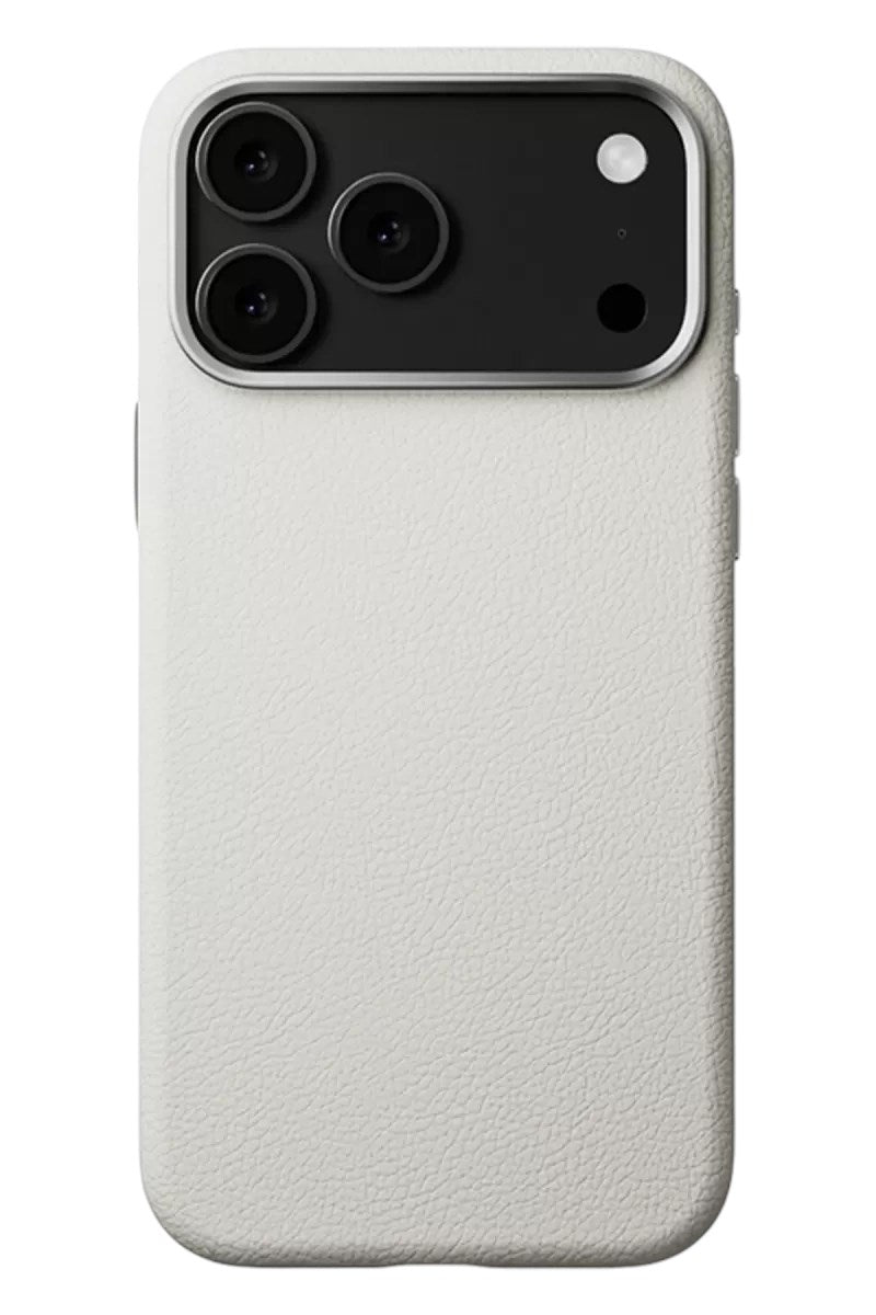 Mey İthalat® iPhone 17 Pro Wonder Deri Magsafe Kapak - Beyaz