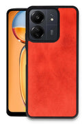 Mey İthalat® Redmi 13C Kılıf Aras Deri Kapak - Kırmızı