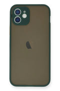 Mey İthalat® iPhone 12 Mini Kılıf Montreal Silikon Kapak - Yeşil