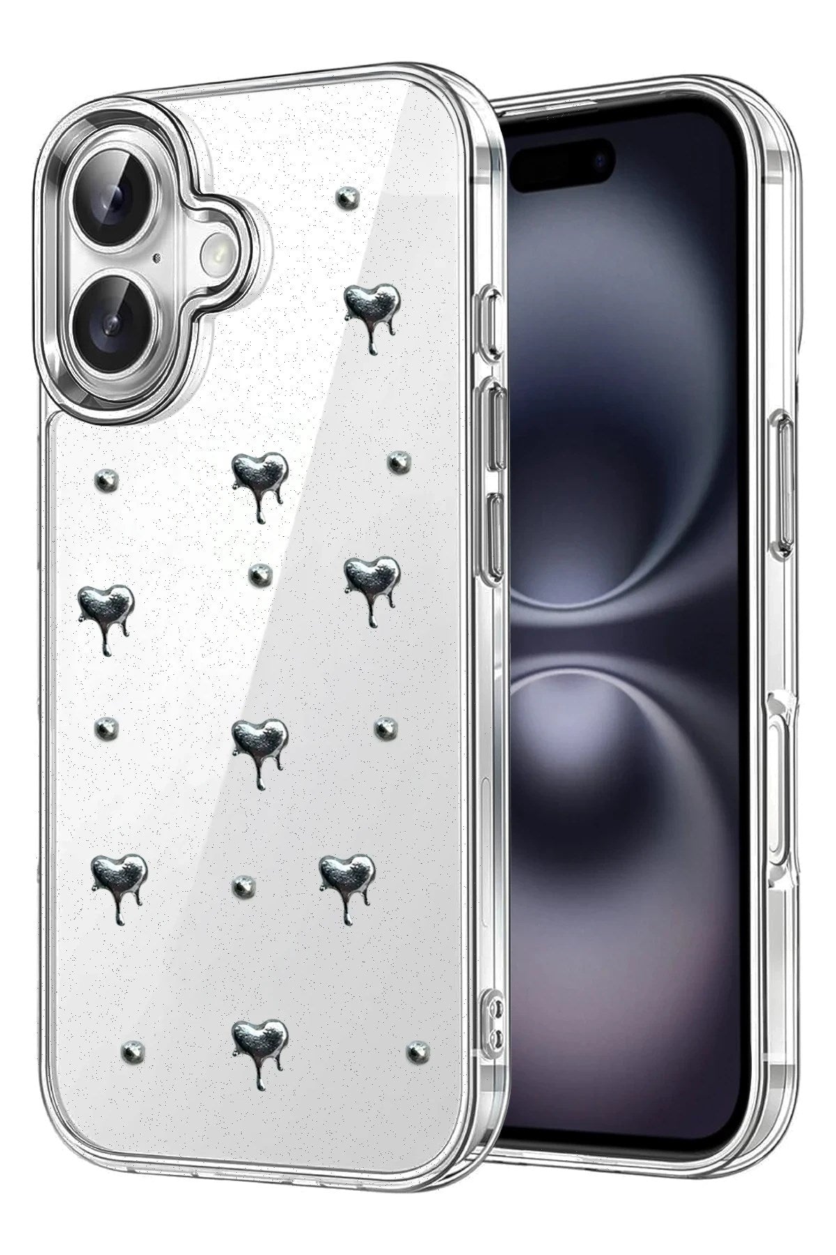 Mey İthalat® iPhone 16 Plus Fiyonk Desenli Kapak - Desen 1