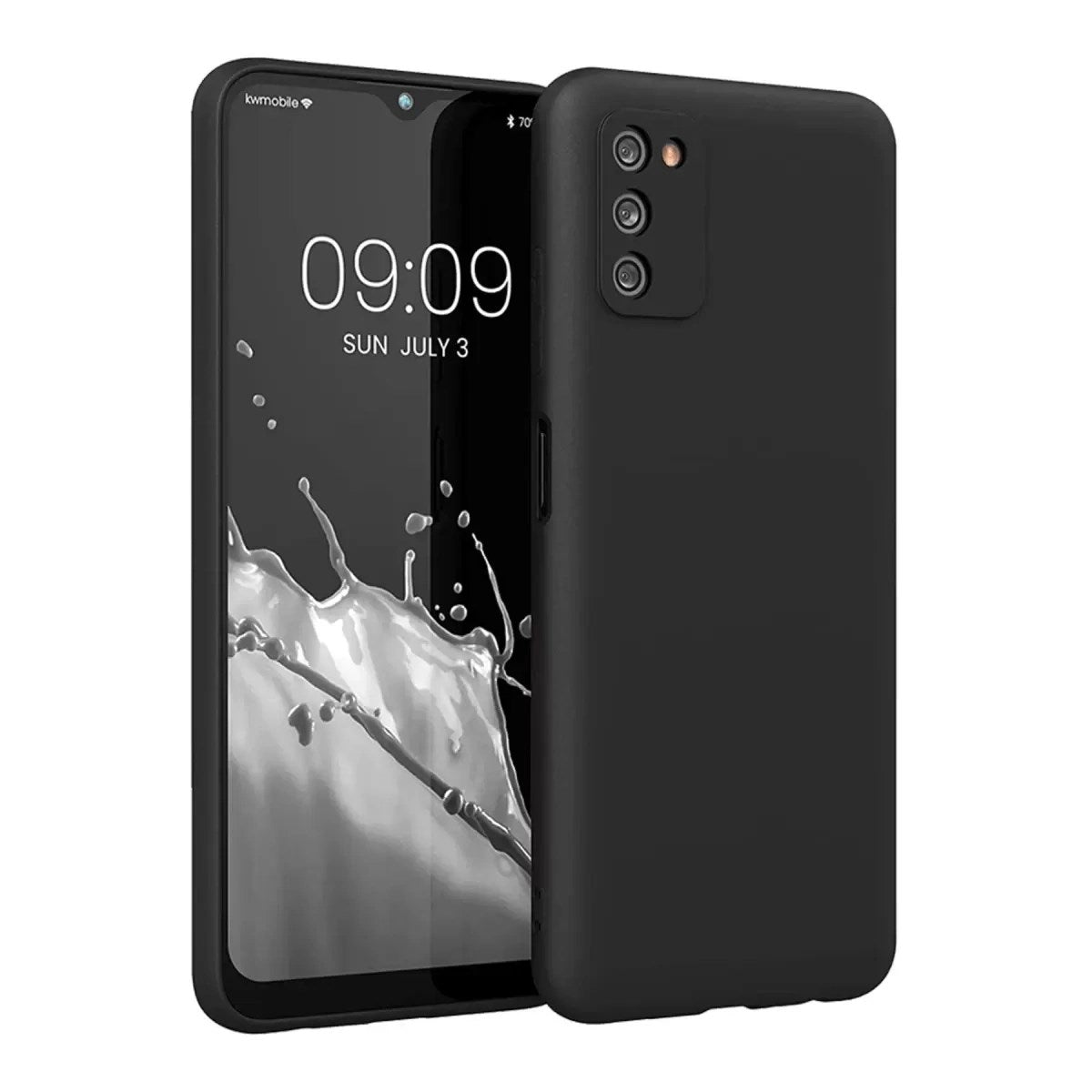 Mey İthalat® Samsung Galaxy A03S Kılıf First Silikon - Siyah