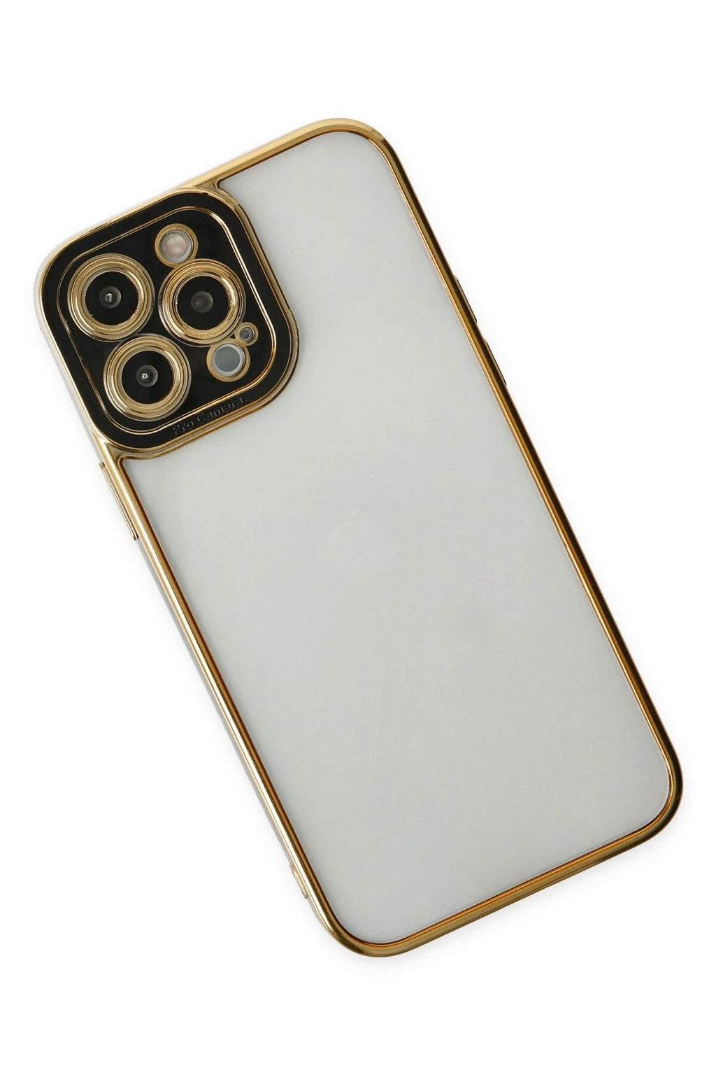 Mey İthalat® iPhone 14 Pro Kılıf Liva Lens Silikon - Siyah
