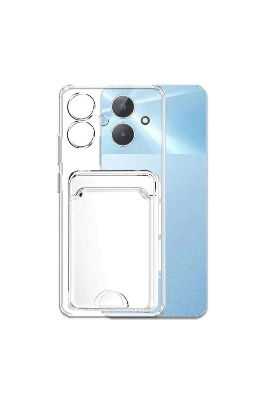 Mey İthalat® Realme Note 60 Kılıf Kart Şeffaf Silikon - Şeffaf