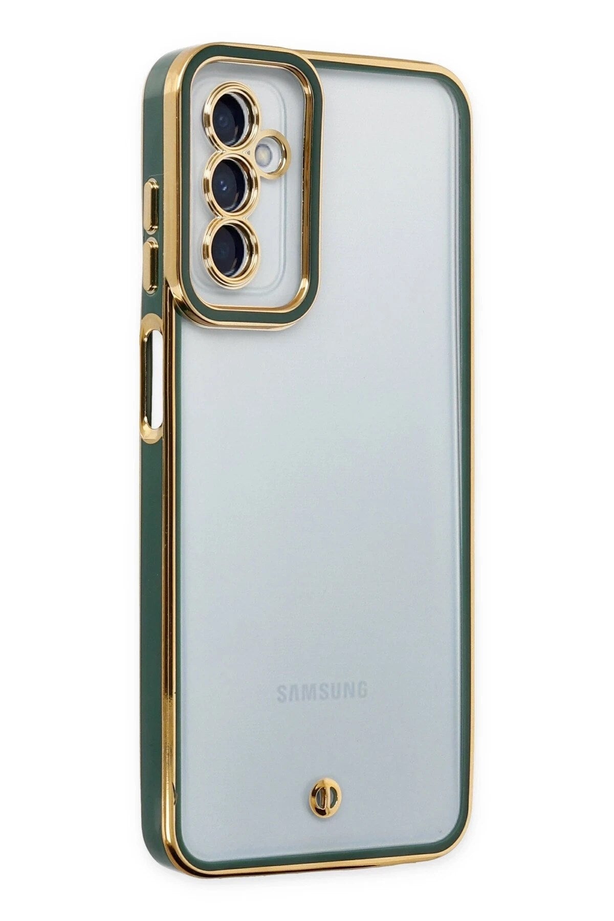 Mey İthalat® Samsung Galaxy M23 Kılıf Liva Lens Silikon - Yeşil