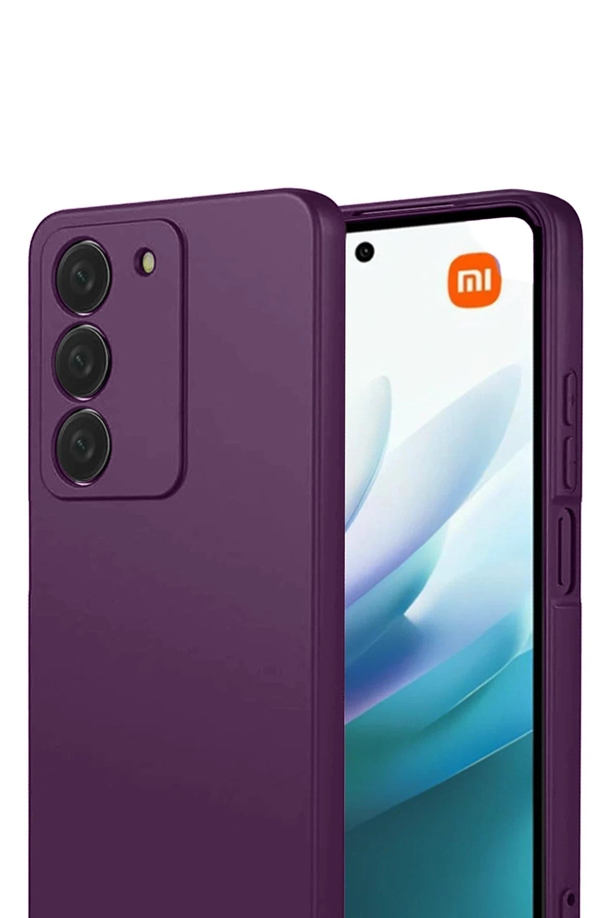 Mey İthalat® Redmi 15 4G First Silikon - Mürdüm
