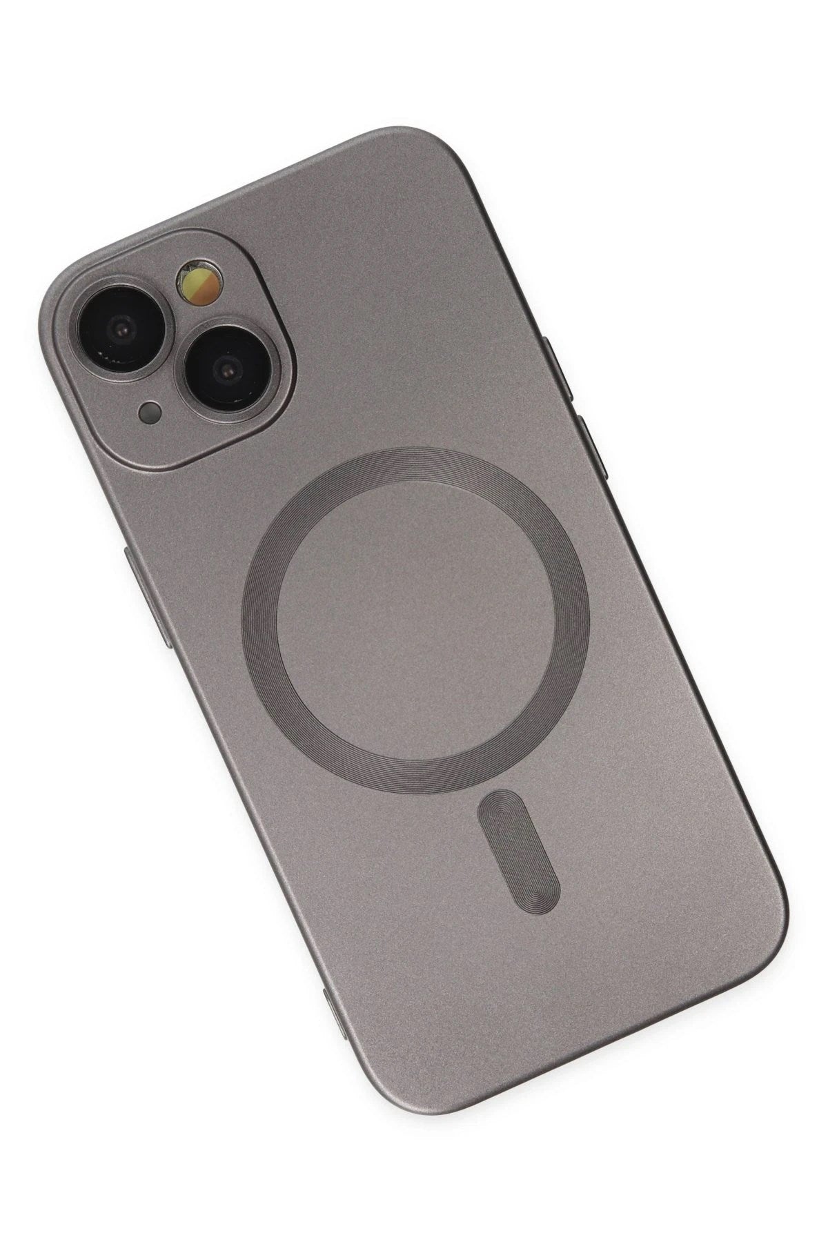 Mey İthalat® iPhone 14 Plus Kılıf Moshi Lens Magneticsafe Silikon - Füme
