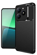 Mey İthalat® Realme C61 Kılıf Auto Focus Karbon Kapak - Siyah