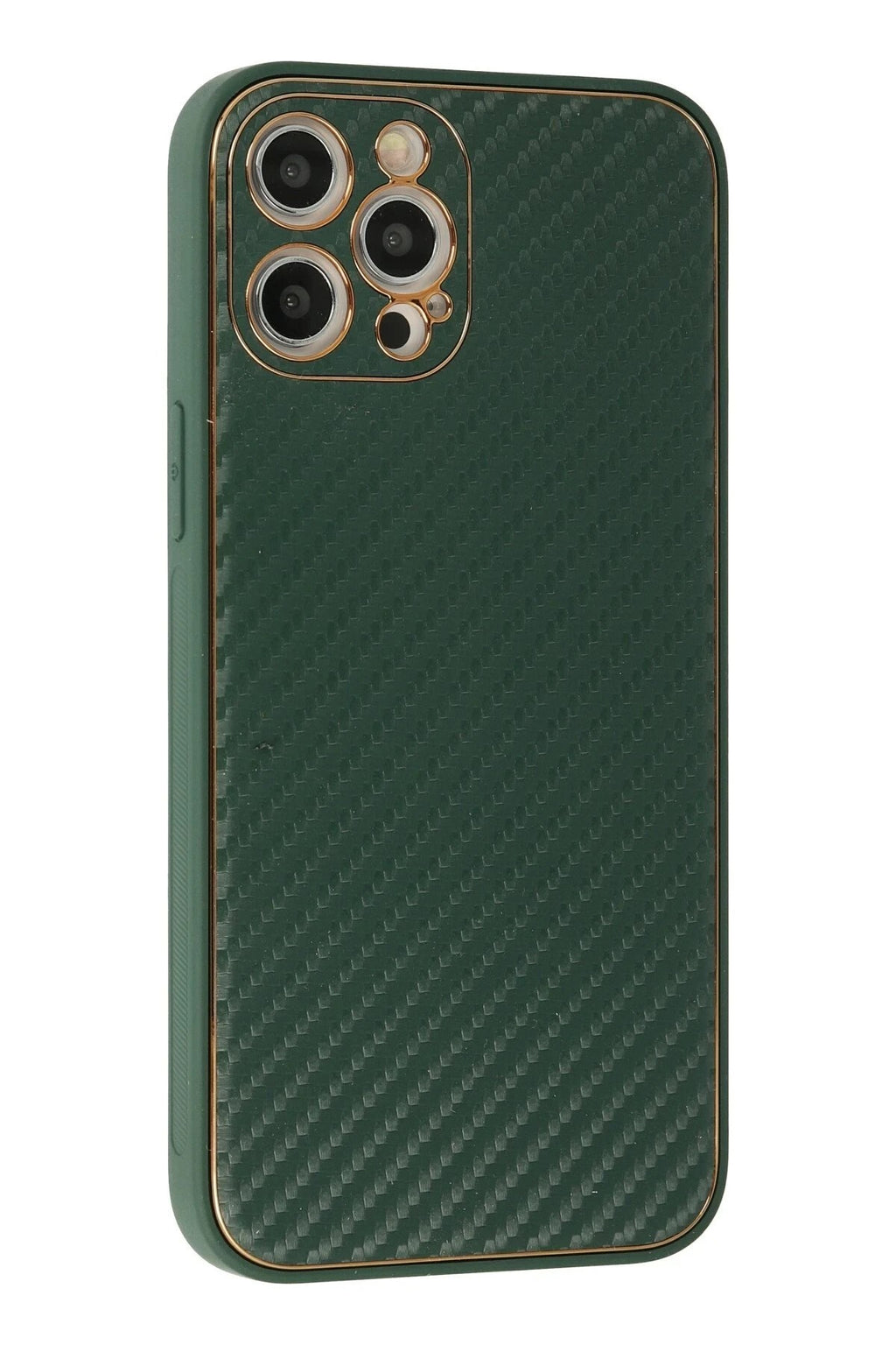 Mey İthalat® iPhone 12 Pro Kılıf Coco Karbon Silikon - Yeşil