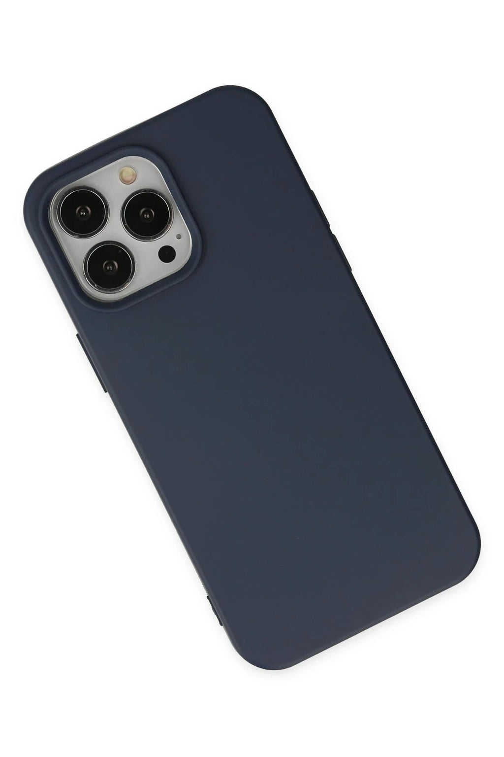 Mey İthalat® iPhone 15 Pro Kılıf Nano içi Kadife Silikon - Lacivert