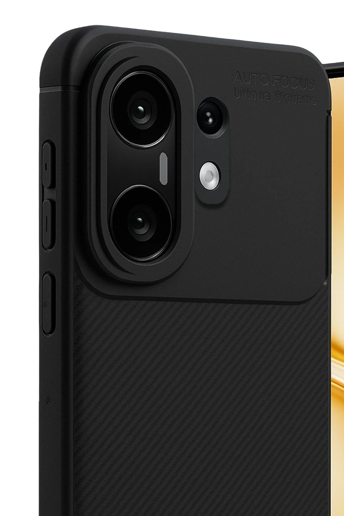 Mey İthalat® Vivo X200 FE Auto Focus Karbon Kapak - Siyah