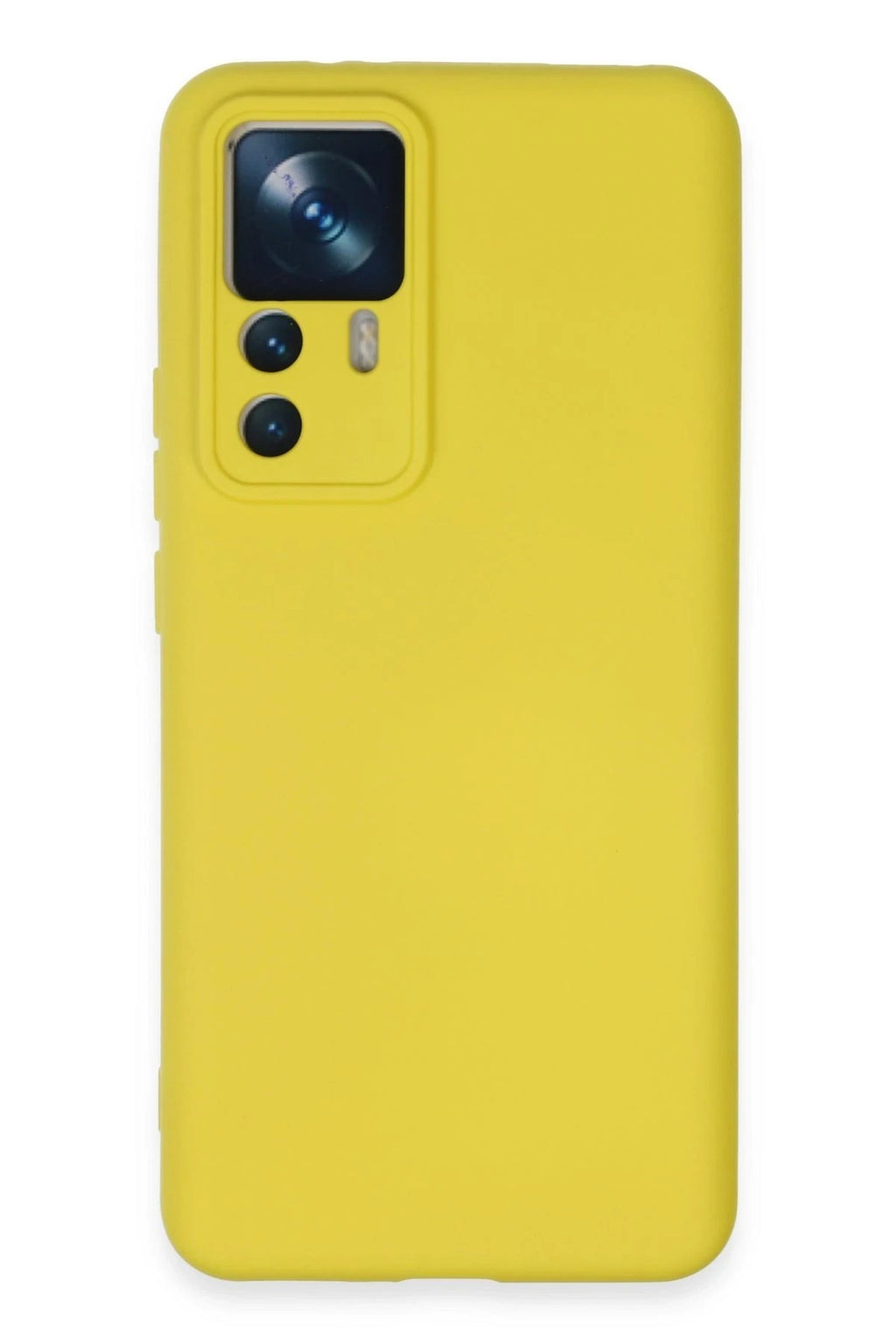 Mey İthalat® Mi 12T Pro Kılıf Nano içi Kadife Silikon - Sarı
