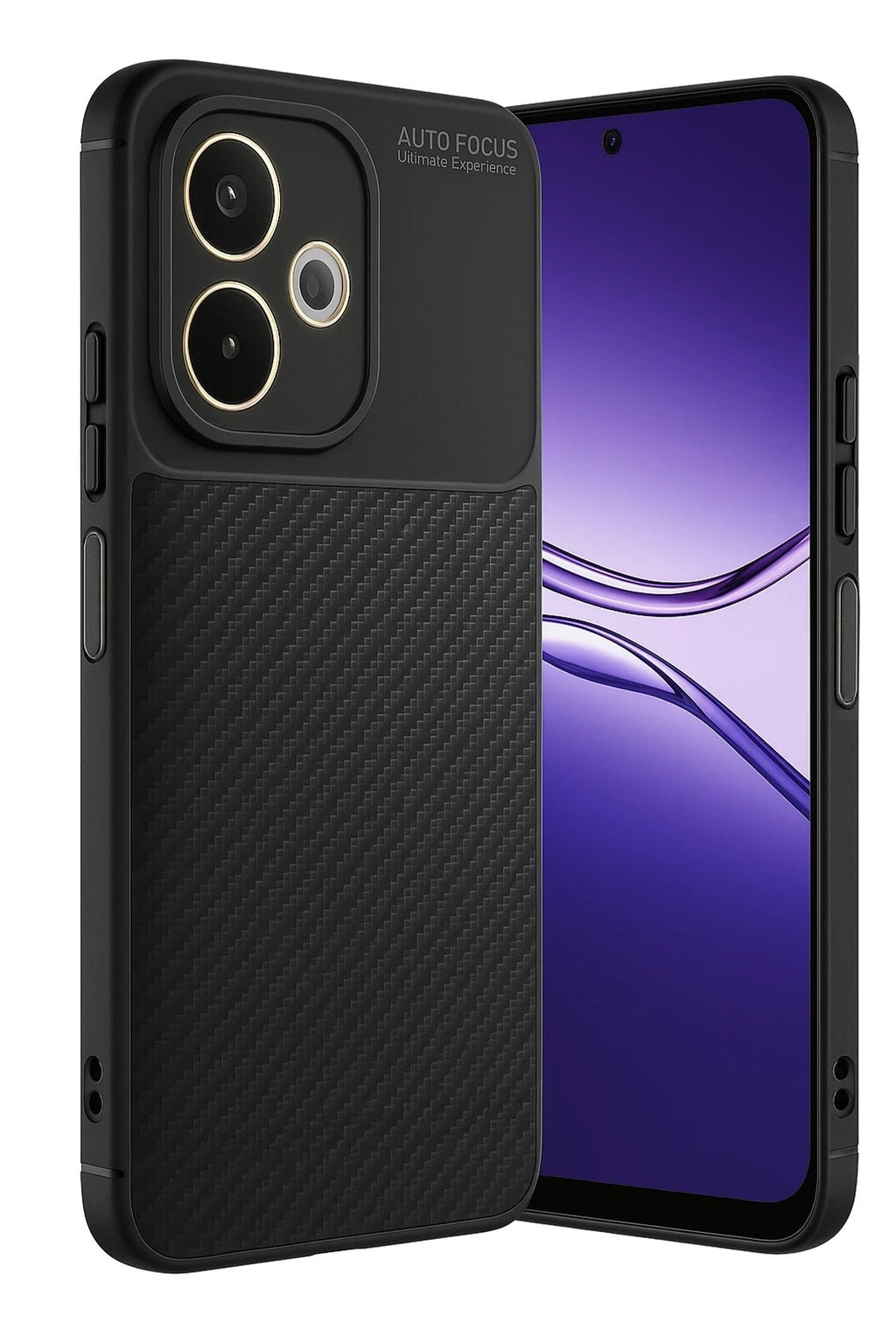 Mey İthalat® A5 Pro 4G Kılıf Auto Focus Karbon Kapak - Siyah