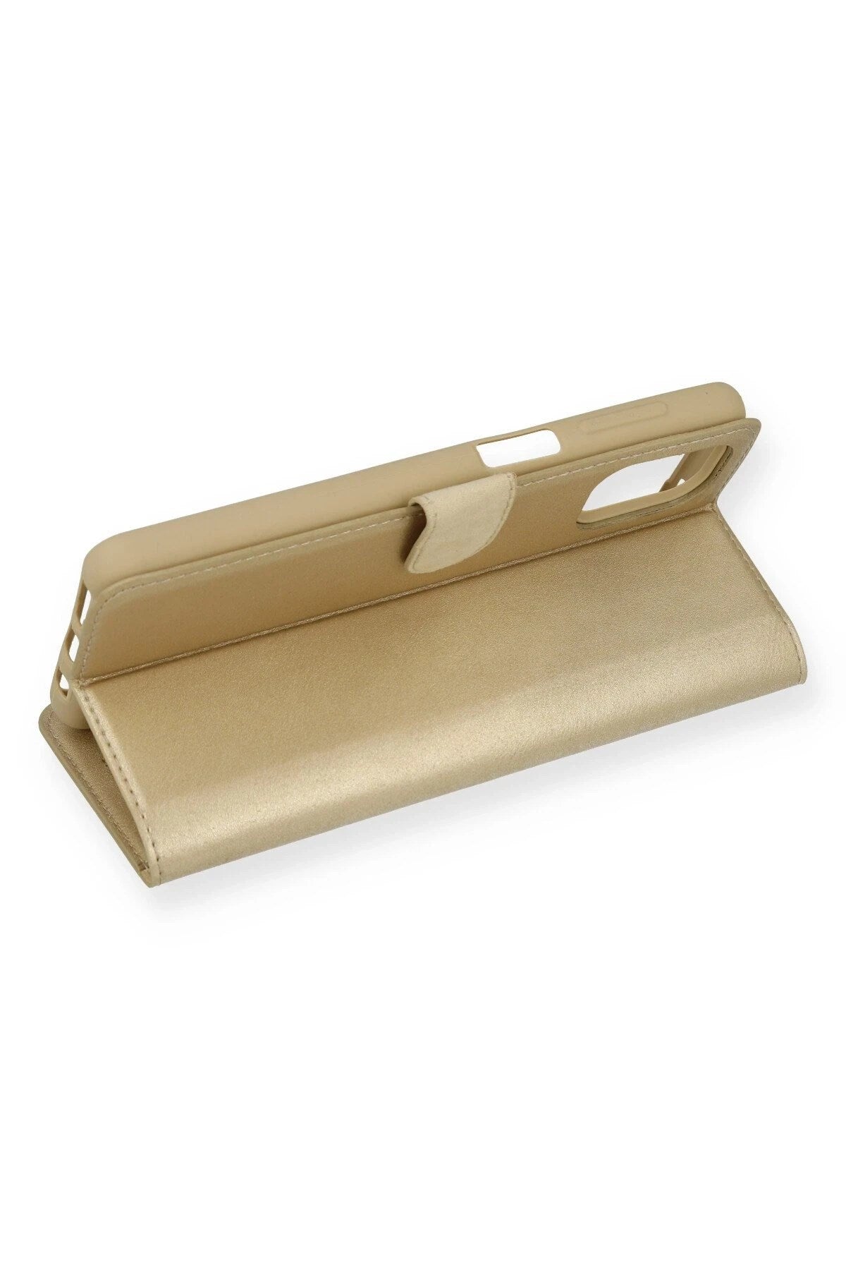 Mey İthalat® Samsung Galaxy M51 Trend S Plus Kapaklı Kılıf - Gold