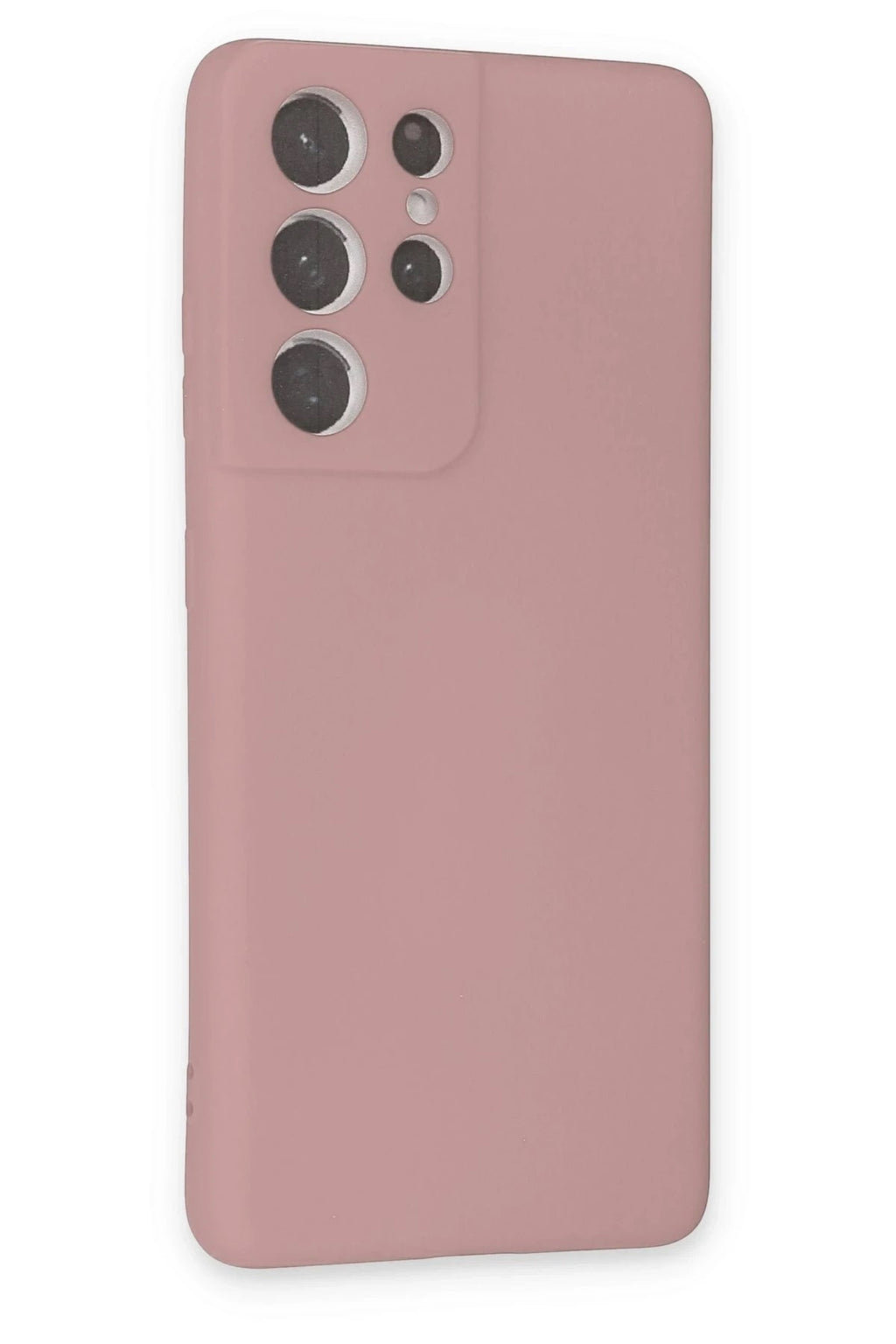 Mey İthalat® Samsung Galaxy S21 Ultra Kılıf Nano içi Kadife Silikon - Pudra