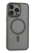 Mey İthalat® iPhone 15 Pro Max Kılıf Room Magneticsafe Silikon - Gri