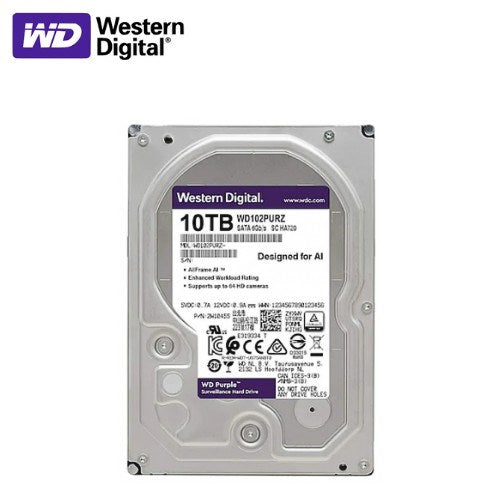 Western Digital Purple WD102PURZ 3.5" 10 TB 7200 RPM SATA 3 HDD