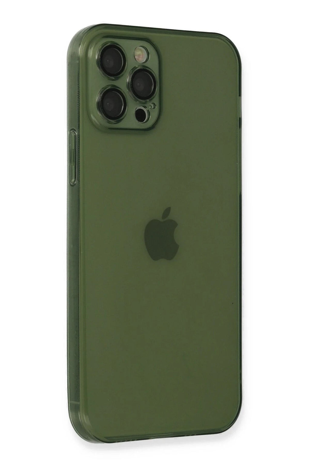 Mey İthalat® iPhone 12 Pro Max Kılıf Fly Lens Silikon - Yeşil