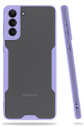 Mey İthalat® Samsung Galaxy S21 Plus Kılıf Platin Silikon - Lila
