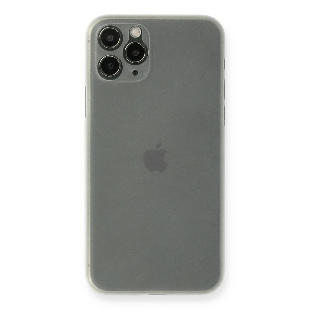 Mey İthalat® iPhone 11 Pro Max Kılıf PP Ultra İnce Kapak - Beyaz