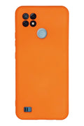 Mey İthalat® Realme C21 Kılıf Nano içi Kadife Silikon - Turuncu