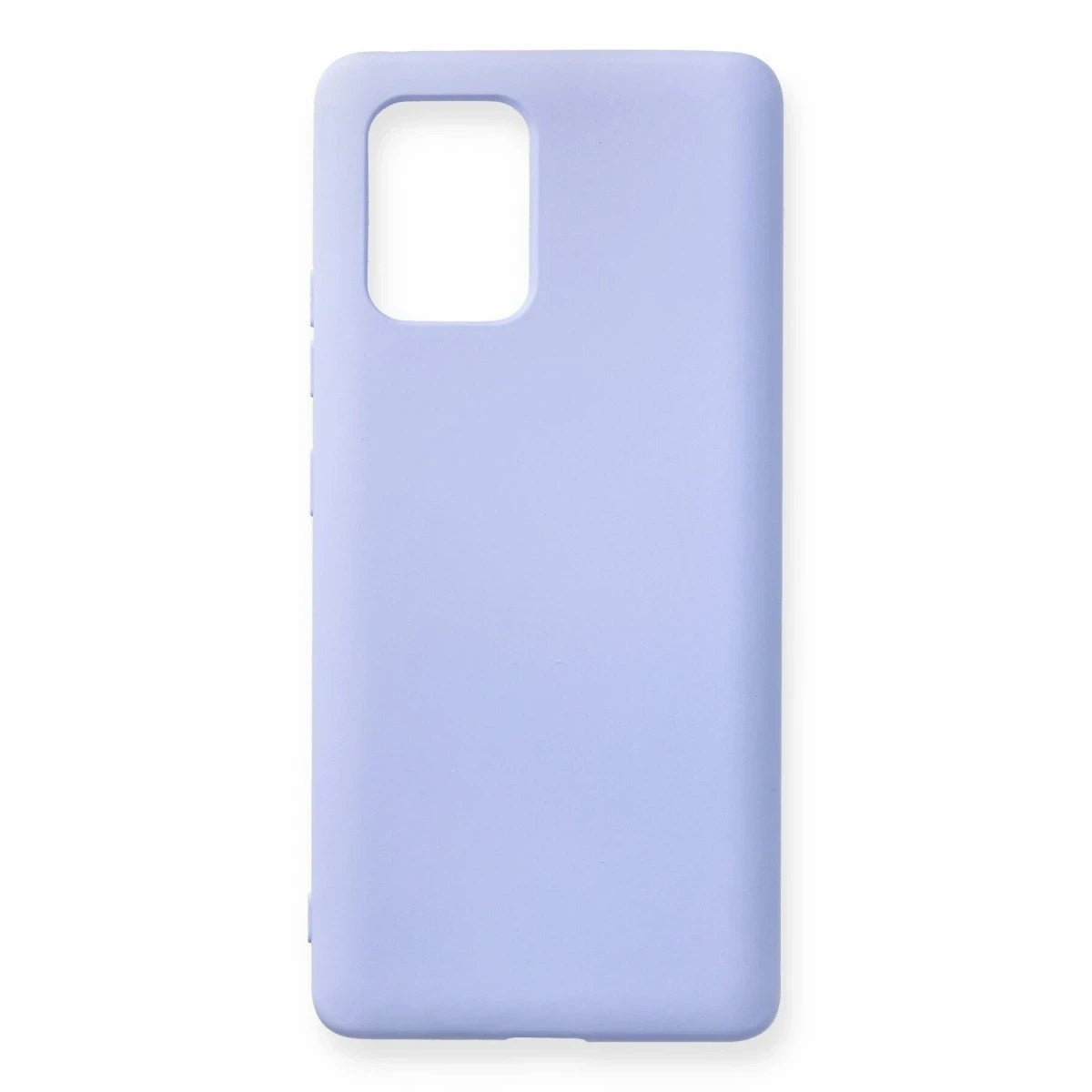Mey İthalat® Samsung Galaxy A91 / S10 Lite Kılıf Nano içi Kadife Silikon - Lila
