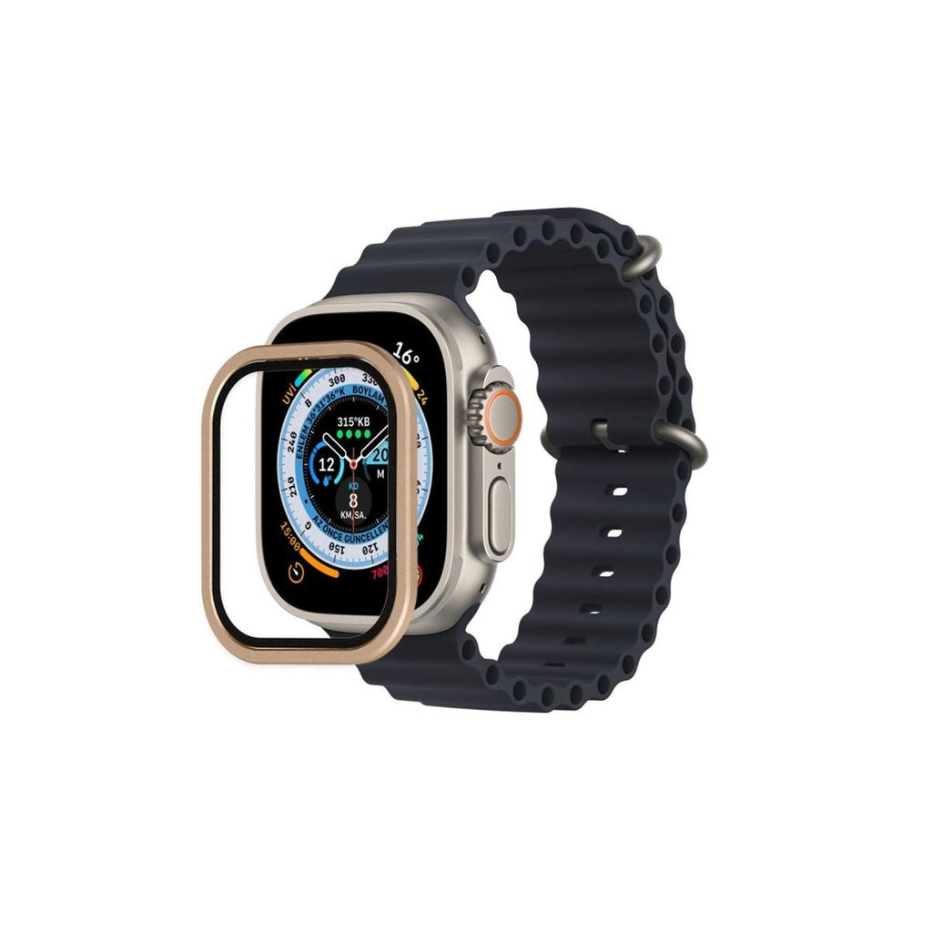 Mey İthalat® Watch Ultra 49mm Alüminyum Kasa Cam Ekran Koruyucu - Yıldız Işığı