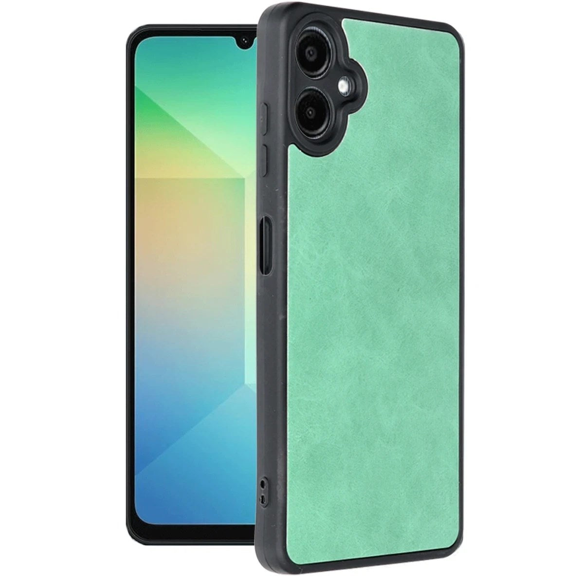 Mey İthalat® Samsung Galaxy A06 Kılıf Aras Deri Kapak - Koyu Yeşil
