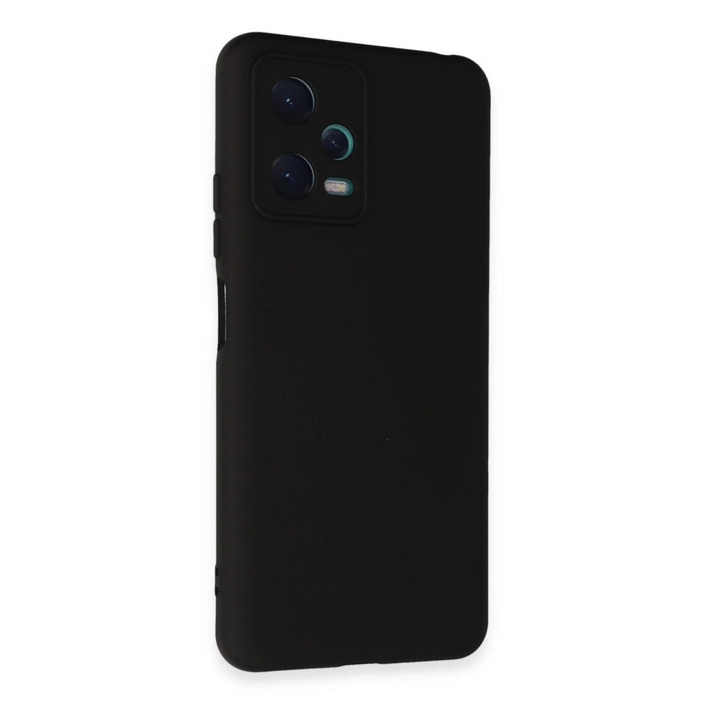 Mey İthalat® Redmi Note 12 5G Kılıf Nano içi Kadife Silikon - Siyah