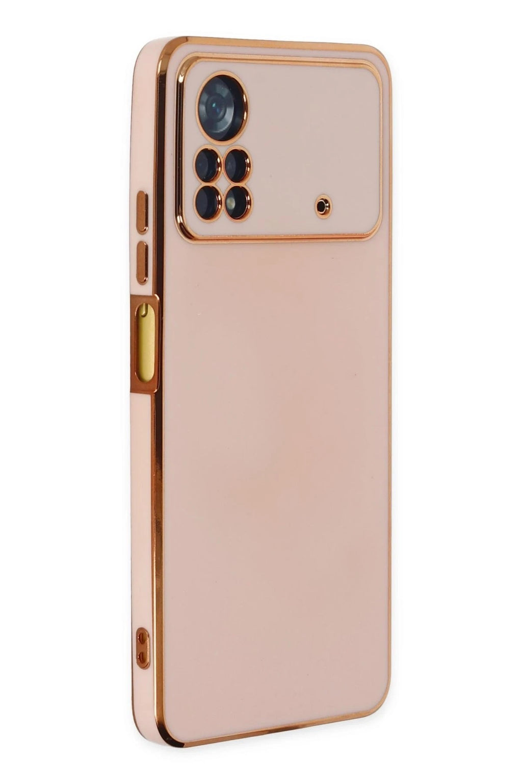 Mey İthalat® Poco X4 Pro 5G Kılıf Volet Silikon - Pembe