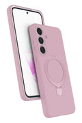 Mey İthalat® Samsung Galaxy S24 FE Regal Magsafe Standlı Kapak - Açık Pembe